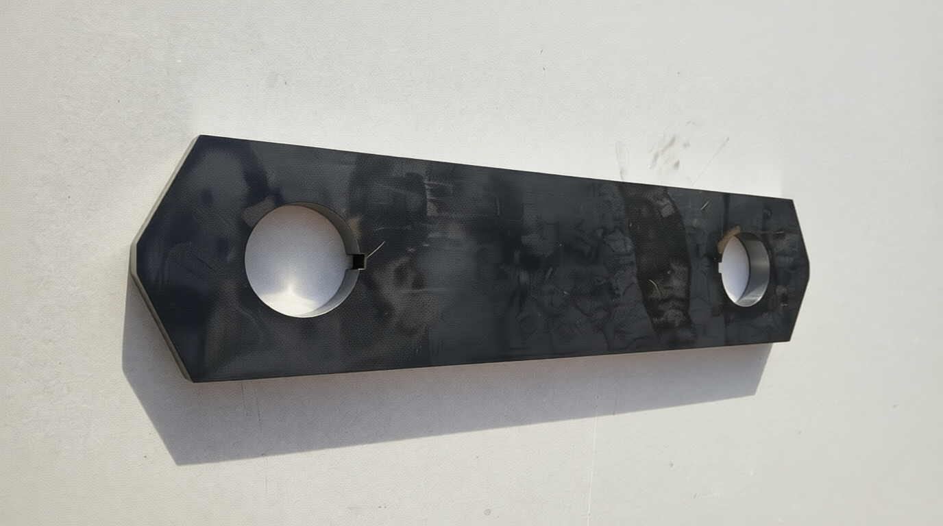 Detal metalowy po obróbce CNC