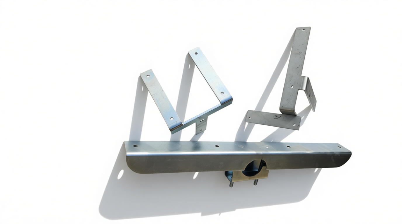 Gotowy element metalowy po cięciu i wykończeniu